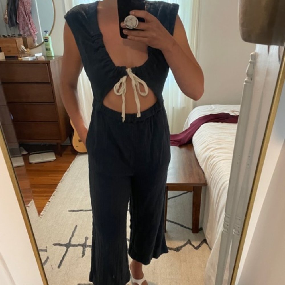 Free People Linen Jumpsuit Size Small